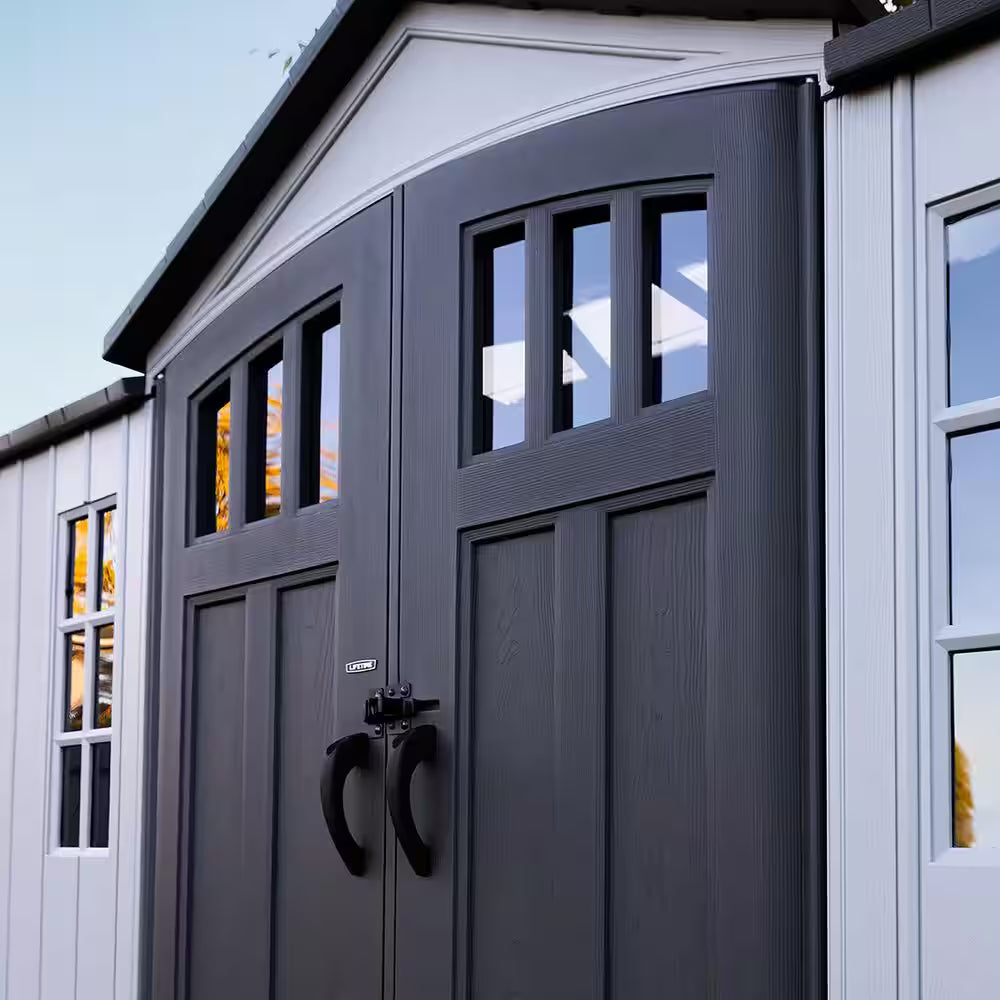10 Ft. W X 8 Ft. D Resin Dual Entry Outdoor Storage Shed (80 Sq. Ft.)