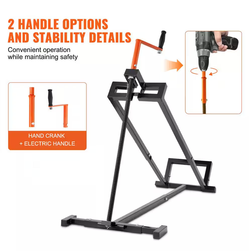 Lawn Mower Elevating Device, Supports up to 880 Lbs., Extendable Servicing Jack with Manual Lever and Power Tool Grip