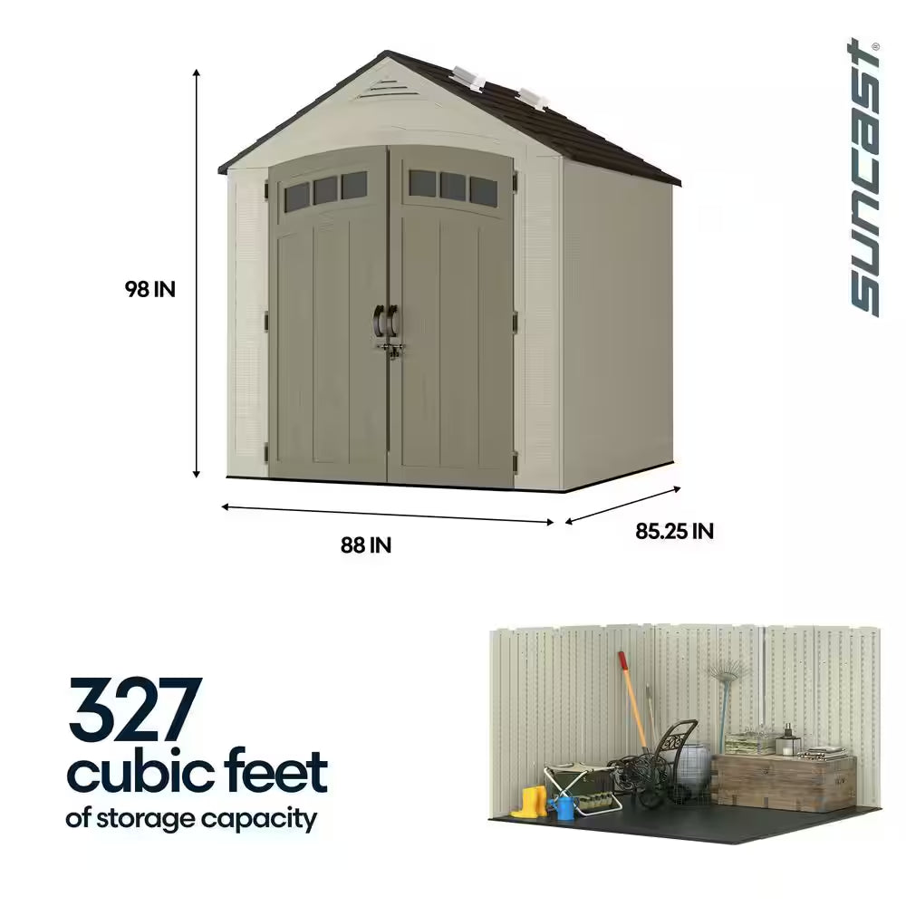 Vista 7 Ft. X 7 Ft. Resin Storage Shed