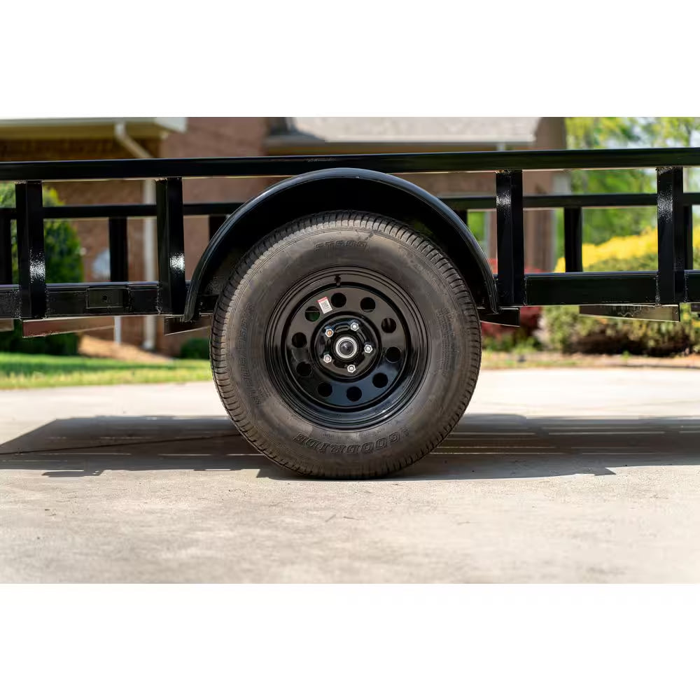 5.5 Ft. X 10 Ft. Utility Trailer, Wood Floor, 2076 Lb. Payload Capacity
