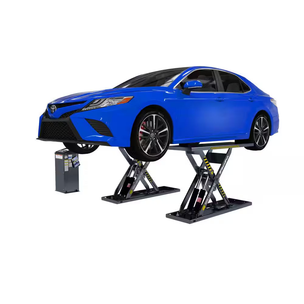 MDS-6LPF Mid-Rise Scissor Car Lift with Open Center and Flush-Mount, 6000 Lb. Capacity, 208-230V, 60 Hz 1-Phase