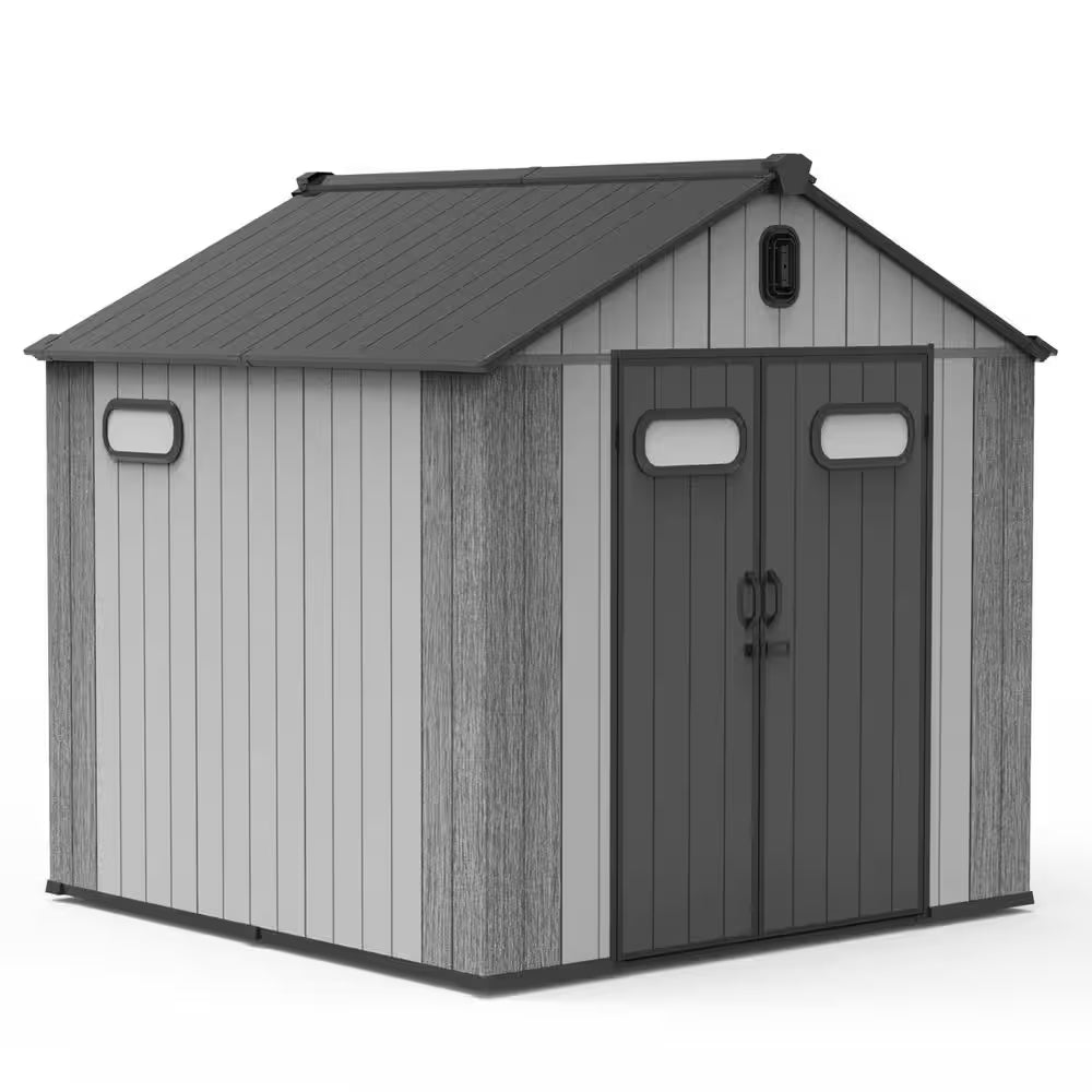 DOMI 8 Ft. X 8 Ft. Resin STORAGE SHED