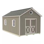 Shedquarters 12 Ft. X 20 Ft. Wood Shed Kit with Sliding Doors and Fortressfloor (240 Sq. Ft.)