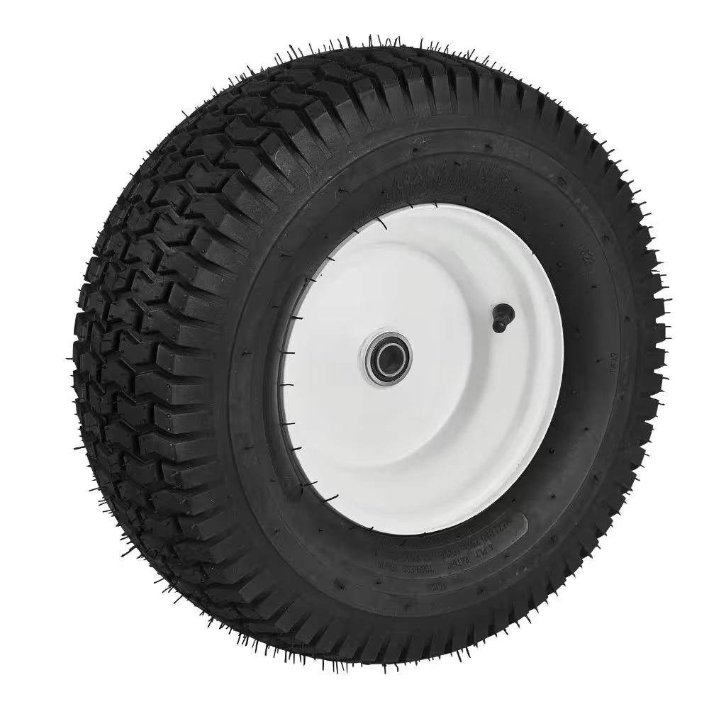 Lawn Mower Tires with Rim 16 X 6.5-8 In. Tubeless 2-Pack with 16 Adapters