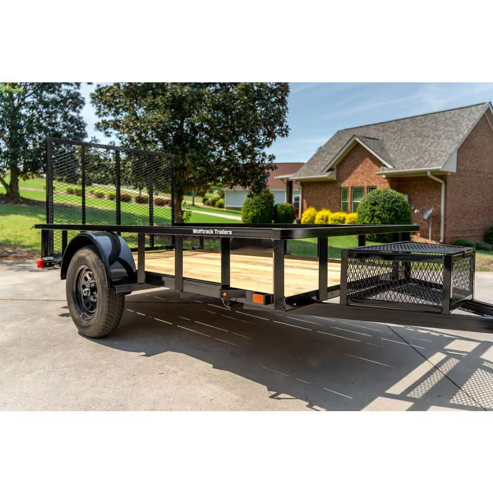 5.5 Ft. X 10 Ft. Utility Trailer, Wood Floor, 2076 Lb. Payload Capacity