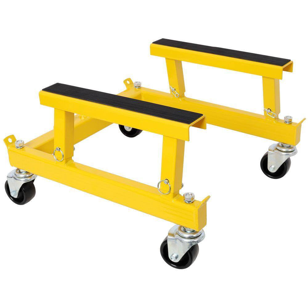 1500 Lbs. ATV Motorcycle Engine Cradle Dolly, Yellow