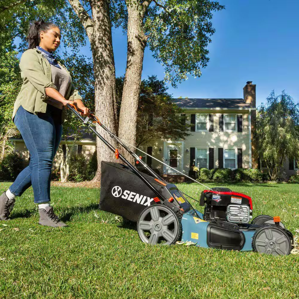 21 In. 140Cc 4-Cycle Briggs and Stratton Gas Self-Propelled Lawn Mower with 3-In-1 Bagging, Mulching, Side Discharge