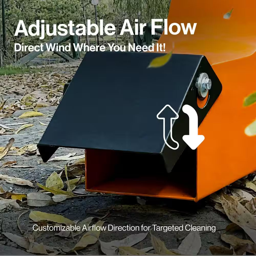 207 MPH Air Speed, 15HP Electric Start Gas Engine, 3000 CFM, Adjustable Airflow, Metal Impeller, Tow-Behind Leaf Blower