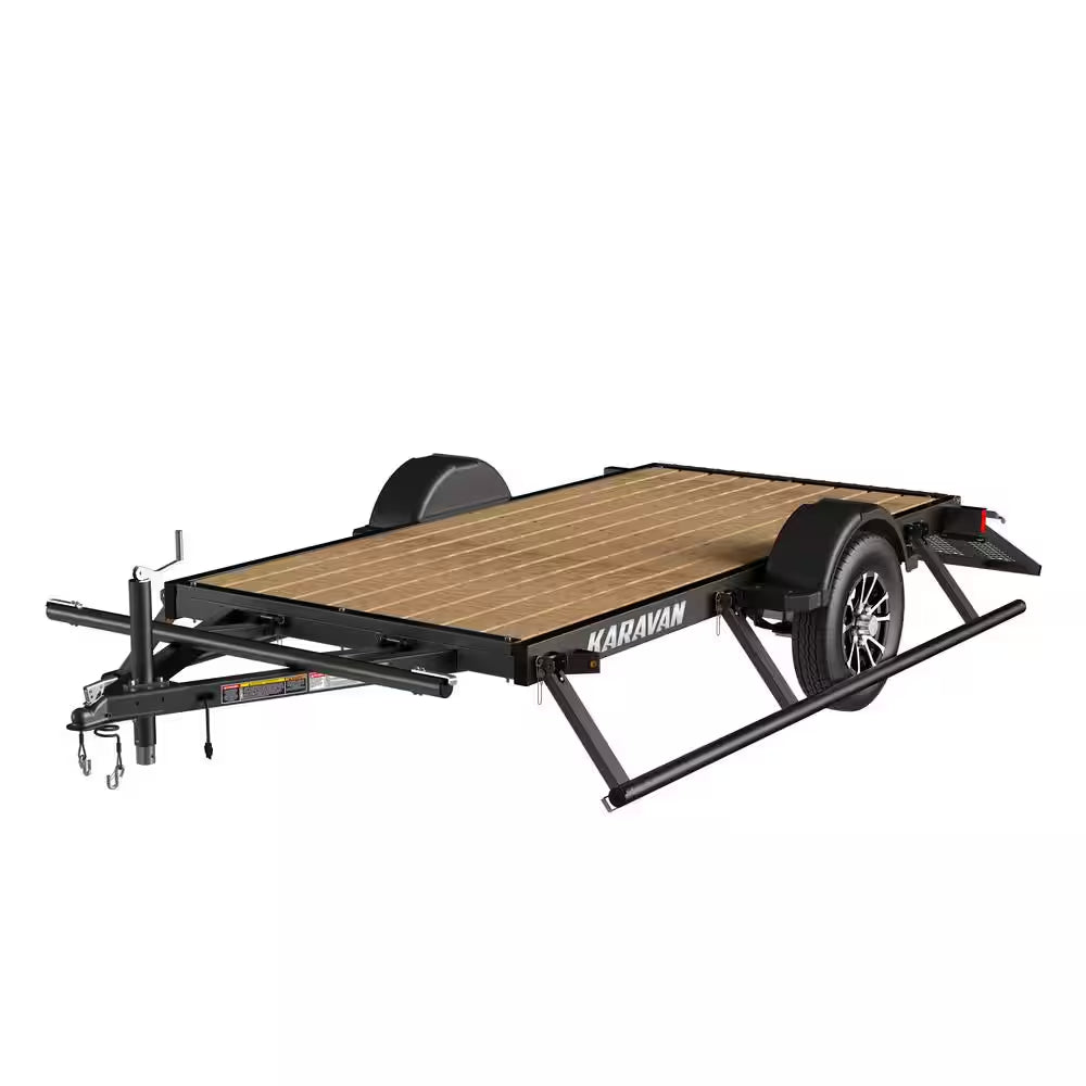 5 Ft. X 10 Ft. Wood Floor Utility Trailer Kit W/ Patented Pivot down Rail System