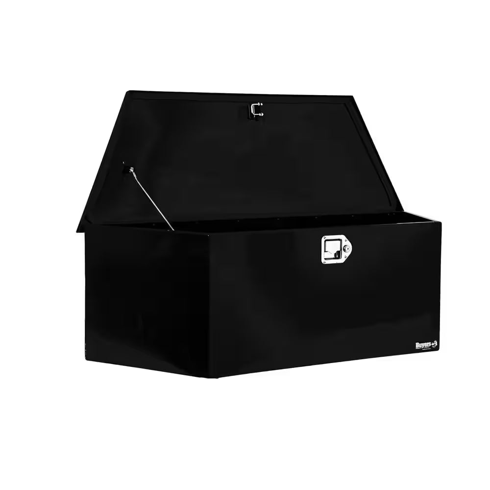16 In. X 16 In. X 49 In. Gloss Black Steel Trailer Tongue Truck Tool Box