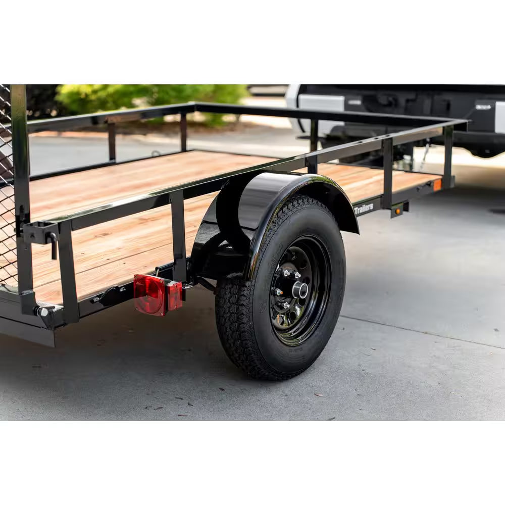 5 Ft. X 8 Ft. Utility Trailer, Wood Floor, 1450 Lb. Payload Capacity