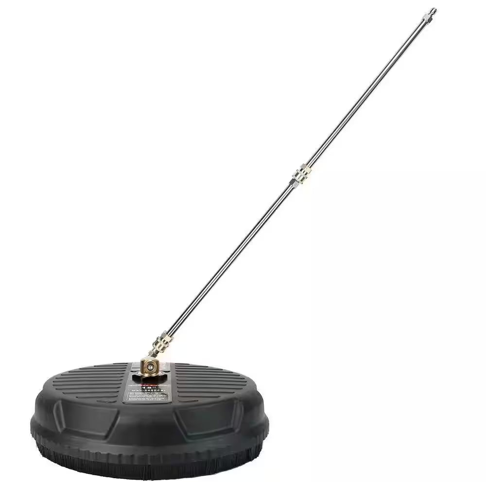 15 In. 4000 PSI Disc Power High Pressure Washer Surface Cleaner, Flat Washer Broom with Replacement Nozzles Included