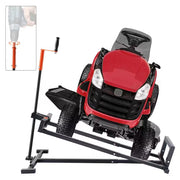 Lawn Mower Elevating Device, Supports up to 880 Lbs., Extendable Servicing Jack with Manual Lever and Power Tool Grip