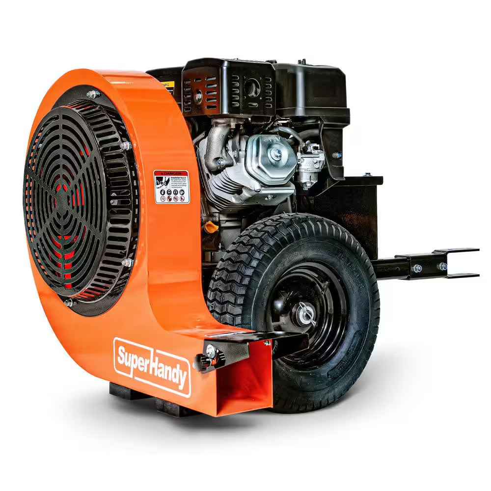207 MPH Air Speed, 15HP Electric Start Gas Engine, 3000 CFM, Adjustable Airflow, Metal Impeller, Tow-Behind Leaf Blower