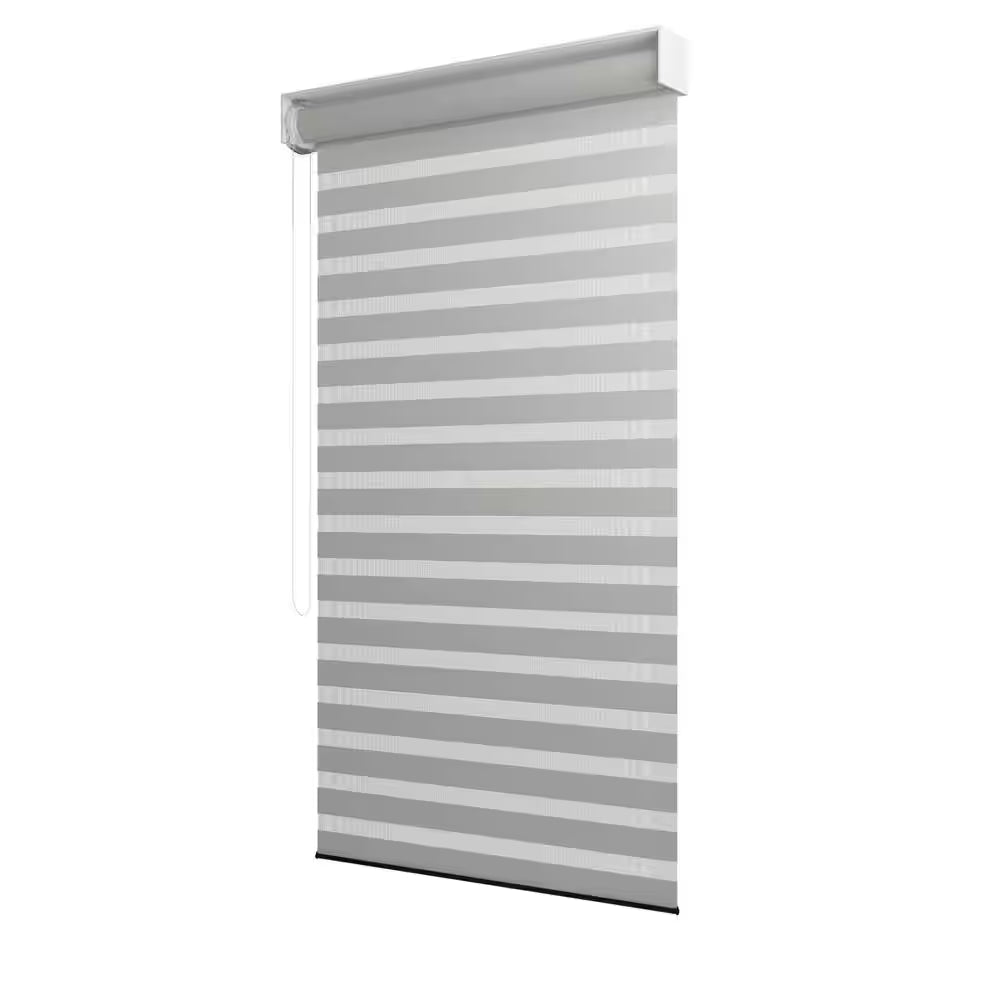 16 Ft. Individual Adjustable Sunshade Privacy Roller Blinds for White Aluminum Louvered Pergola 1-Side Wall