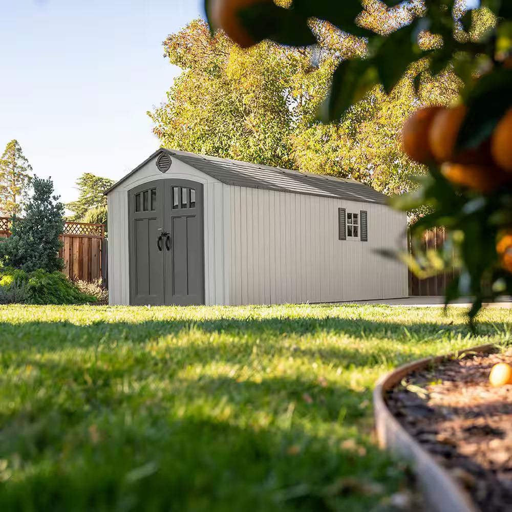 8 Ft. W X 20 Ft. D Outdoor Resin Storage Shed (160 Sq. Ft. )