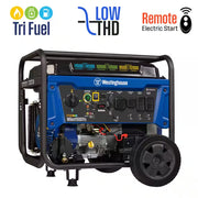 14,500/11,500-Watt Remote Electric Start Tri-Fuel Portable Generator with Low THD, 50A Outlet and CO Sensor