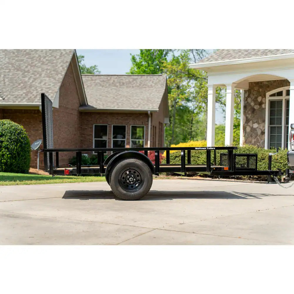 5.5 Ft. X 10 Ft. Utility Trailer, Wood Floor, 2076 Lb. Payload Capacity