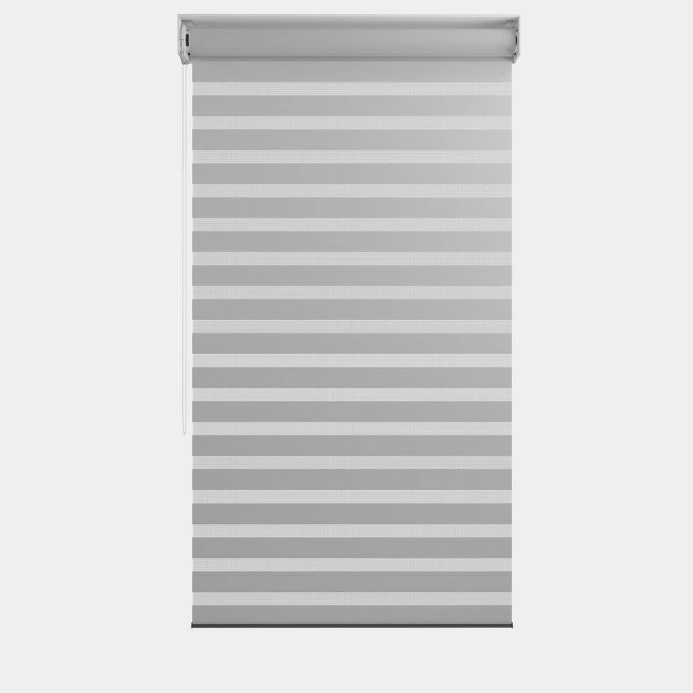 16 Ft. Individual Adjustable Sunshade Privacy Roller Blinds for White Aluminum Louvered Pergola 1-Side Wall