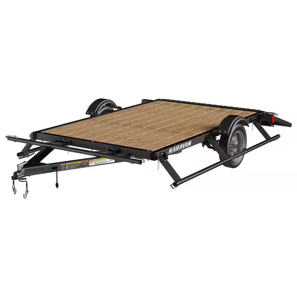 5 Ft. X 8 Ft. Wood Floor Utility Trailer Kit W/Patented Drop down Rail System