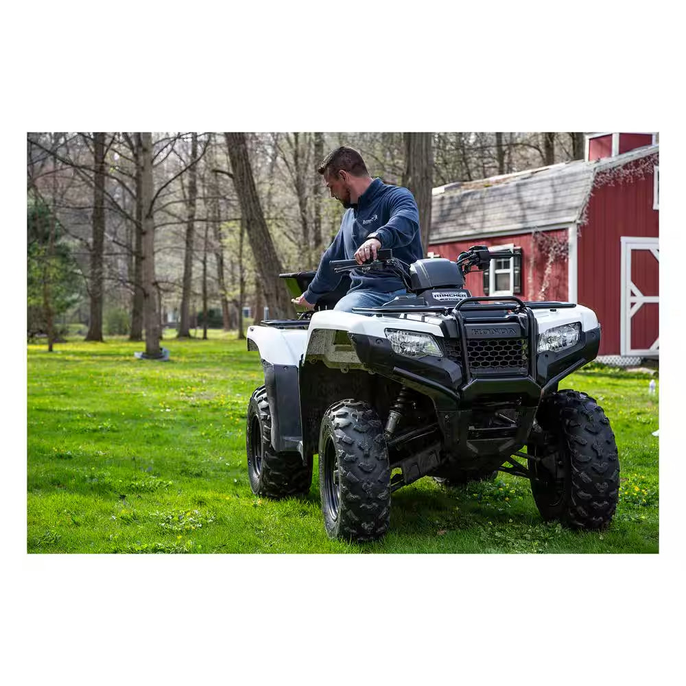 100 Lbs. Capacity ATV Mounted All Purpose Broadcast Spreader for Rock Salt, Feed, Seed and Fertilizer