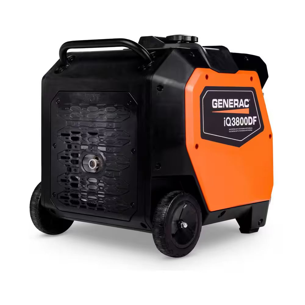 3800/3000-Watt Dual Fuel Inveter Generator, Fully Enclosed Case and Easy-To-Use Electric Start with Battery Included