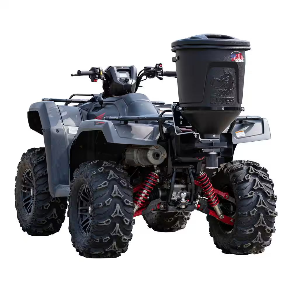 15 Gal. ATV Mounted All Purpose Broadcast Spreader for Rock Salt, Feed, Seed & Fertilizer