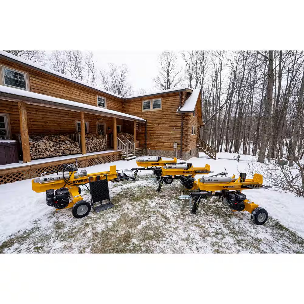 32 Ton 277Cc 9.5HP Kohler Engine Horizontal/Vertical Full Beam Hydraulic Log Splitter, Auto Return/Integrated Log Cradle