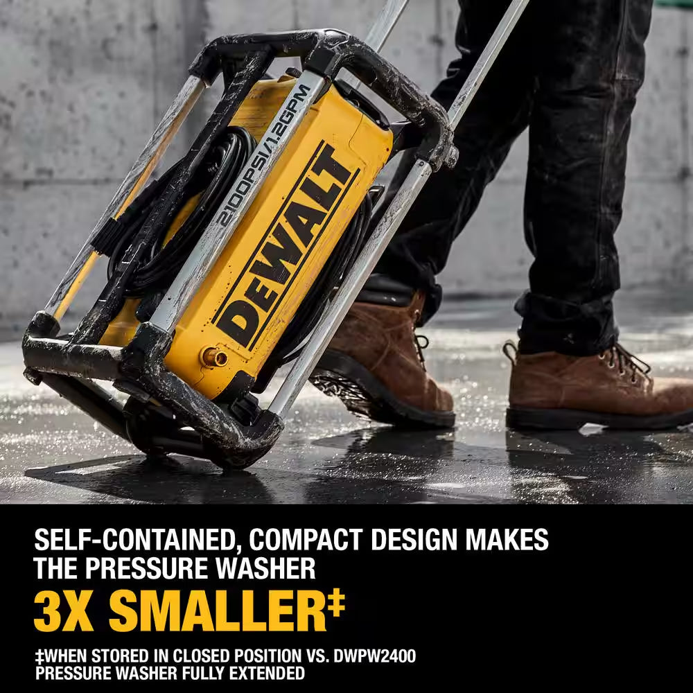 2100 PSI 1.2 GPM 13 Amp Cold Water Electric Pressure Washer with Internal Equipment Storage W/15 In. Surface Cleaner