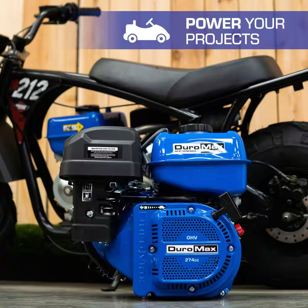 274Cc 1 In. Gasoline Multi-Purpose Horizontal Key Shaft Recoil Start Portable Engine 50-State