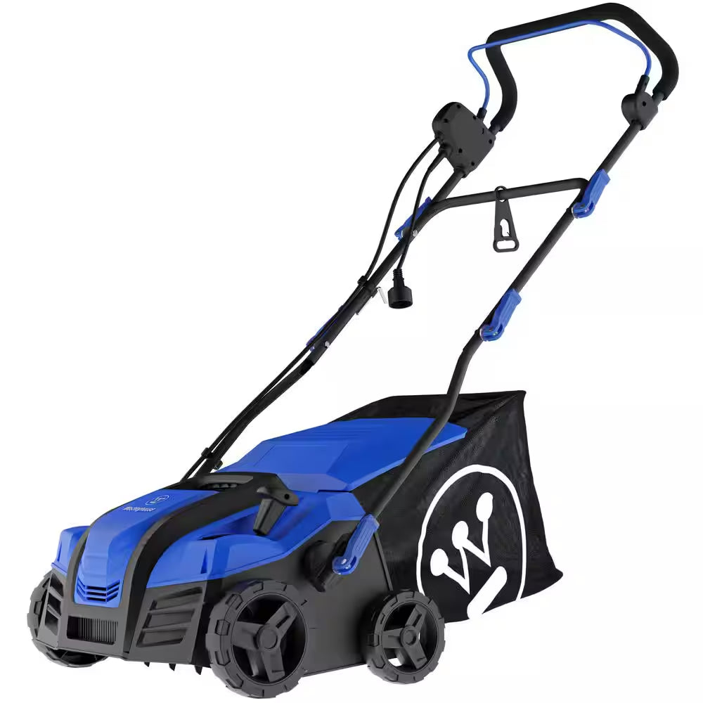 16 In. 15 Amp Corded Electric Dethatcher and Aerator with 14.5 Gal. Collection Bag