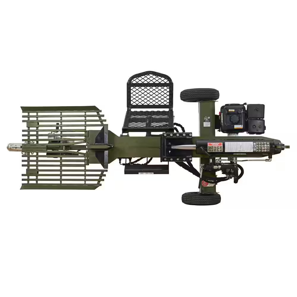 H6135FB 35-Ton 306Cc Gas 2/4/6 Way Full Beam Log Splitter with Hydraulic Log Lift
