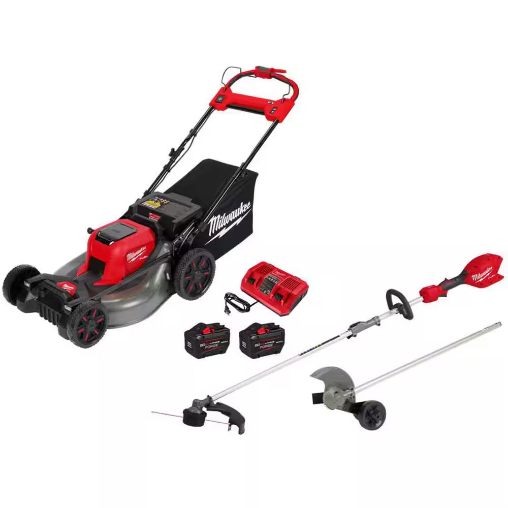 M18 FUEL Brushless Cordless 21 In. Walk behind Dual Battery Self-Propelled Mower W/(2) 12.0Ah FORGE Battery and Charger