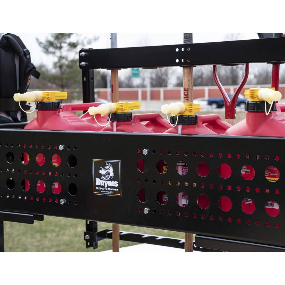 Landscape Trailer Equipment Storage Basket Rack Organizer