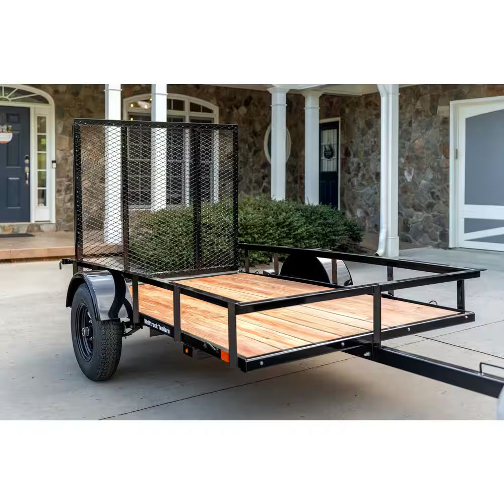 5 Ft. X 8 Ft. Utility Trailer, Wood Floor, 1450 Lb. Payload Capacity