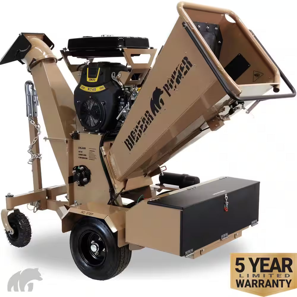 Tornadic 6 In. 20 HP V-Twin Engine, Gas Powered Commercial Chipper Shredder, Self Feeding, Electric Start