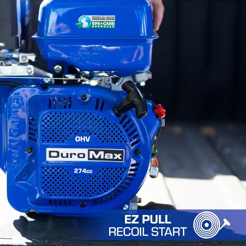 274Cc 1 In. Gasoline Multi-Purpose Horizontal Key Shaft Recoil Start Portable Engine 50-State
