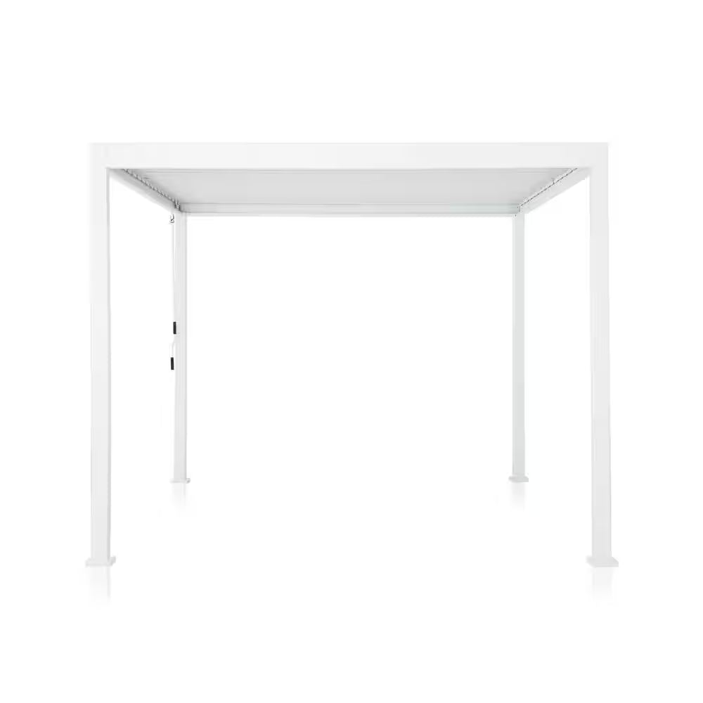 111S 10 Ft. X 10 Ft. Aluminum Pergola with Louvered Roof