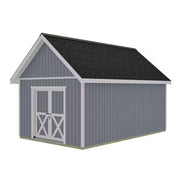 Planner'S Paradise 12 Ft. X 20 Ft. Wood Shed Kit with Space Savings Sliding Doors and Loft (240 Sq. Ft.)
