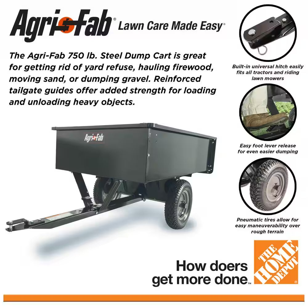 Utility 12 Steel Dump Cart