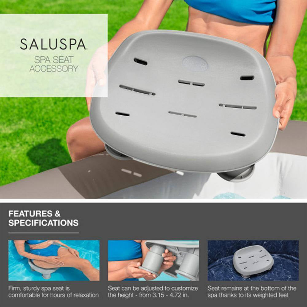 Grenada 8-Person 190-Jet round Inflatable Hot Tub with Pool and Spa Seat (8-Pack)