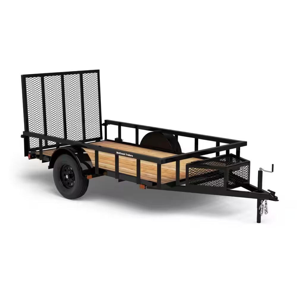 5.5 Ft. X 10 Ft. Utility Trailer, Wood Floor, 2076 Lb. Payload Capacity
