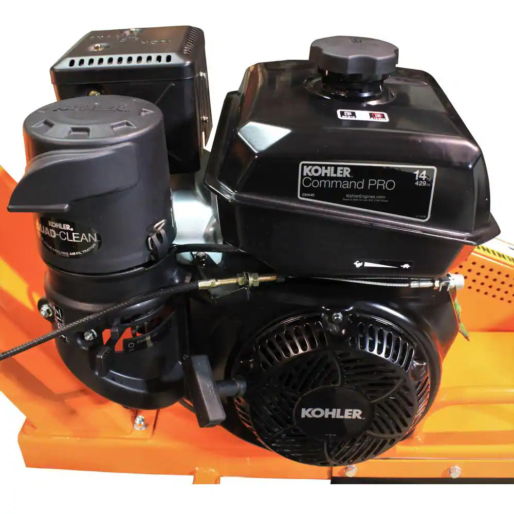 11 In. 14 HP Commercial Kohler Gas Powered Stump Grinder with Extra Set of Teeth and Precision Control Brake