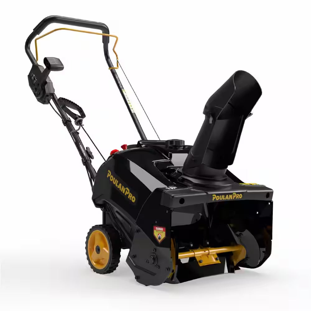 18 In. 99Cc Auger Propelled Single Stage Gas Snow Blower with Electric Start and Remote Chute Rotation