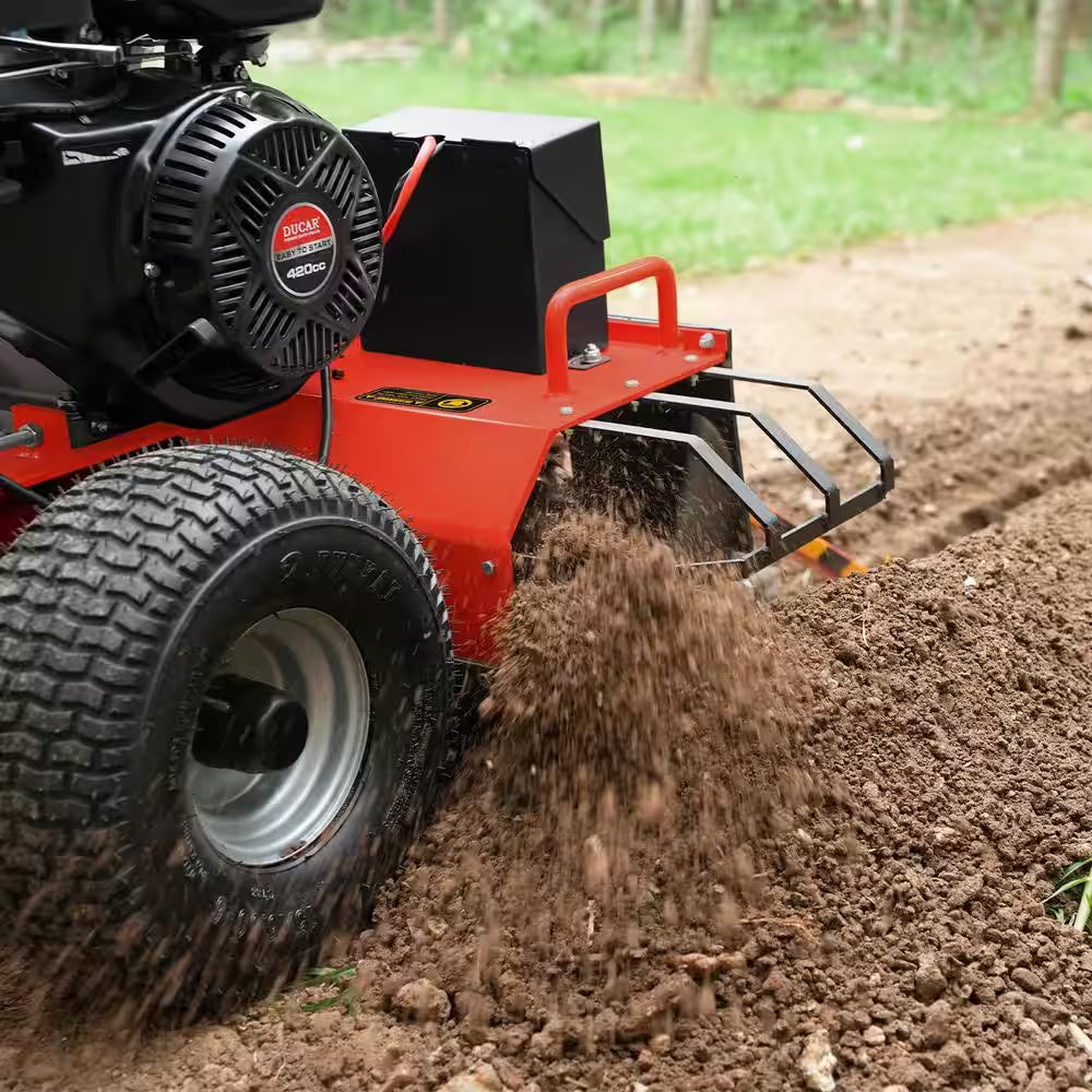 24 In. 15 HP 420 Cc Gas Powered Trencher with DUCAR Engine and Electric Start