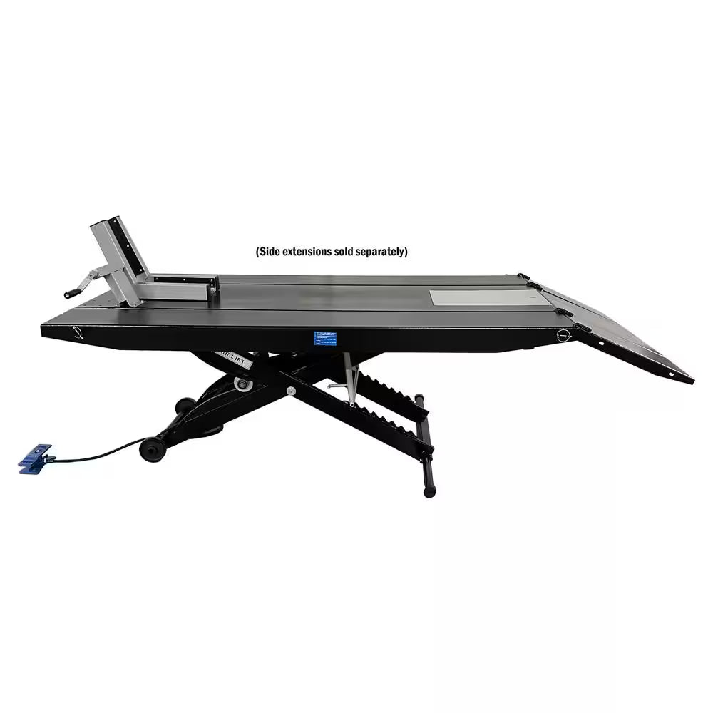 M-1000C-Blk Motorcycle Lift 1000 Lbs. Capacity with Cut Out Black Edition