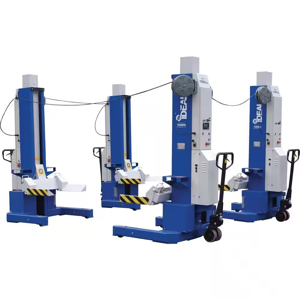 Ideal Mobile Column Car Lift, 2 Column Set, 36,000 Lbs. ALI Certified