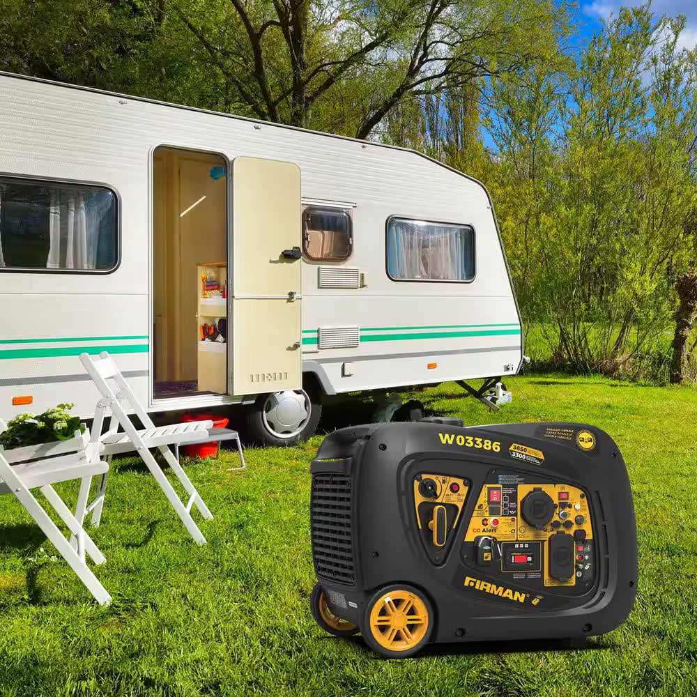 3650-Watt,3300-Watt Remote Electric Start Gas Powered Inverter Generator With, RV Ready Outlet and CO Alert Technology