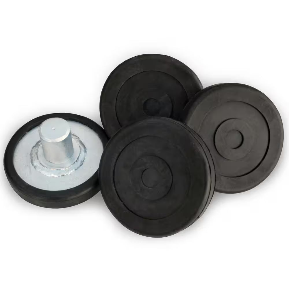 2 Post Pad for 2 Post Car Lifts with up to 10000 Lb. Capacity, 35Mm Pin, Includes Polyurethane Tuf-Pad, Set of 4