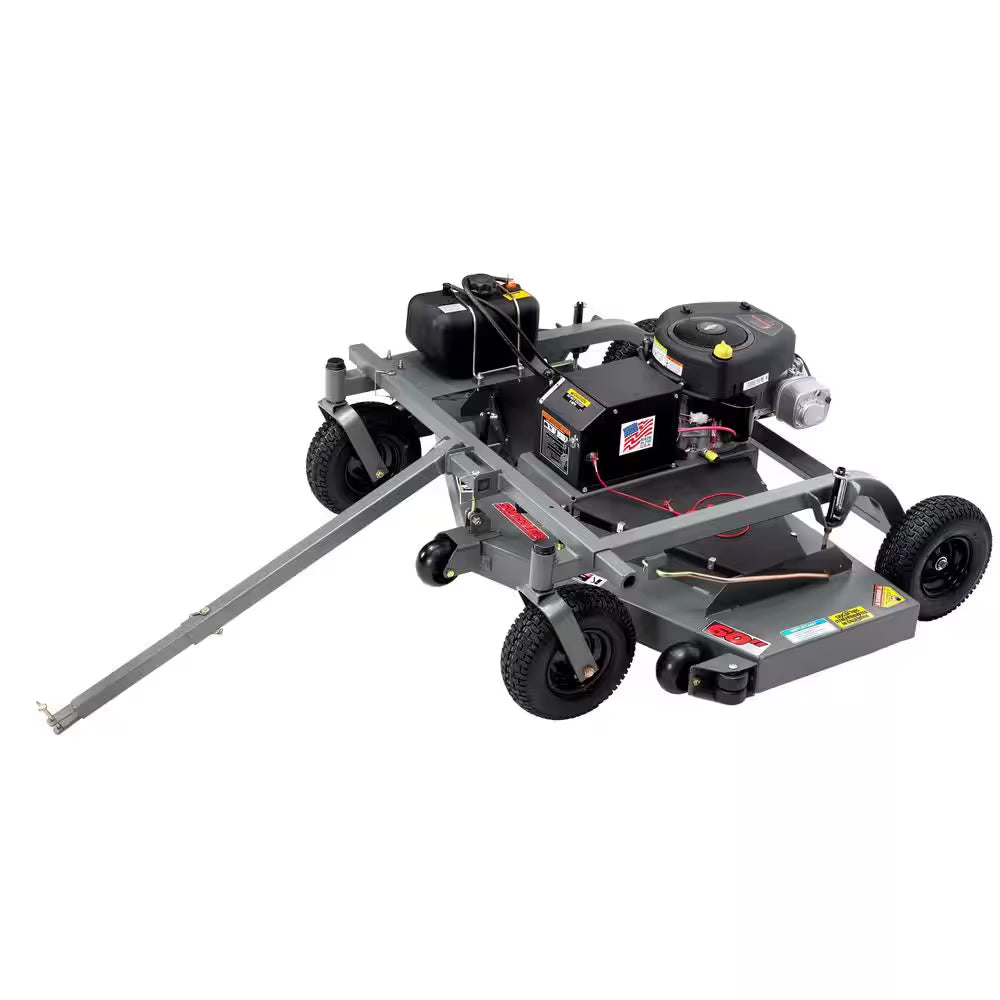 60 In. 15.5-HP 500 Cc Briggs & Stratton Electric Start Pull-Behind Finish Cut Lawn Mower